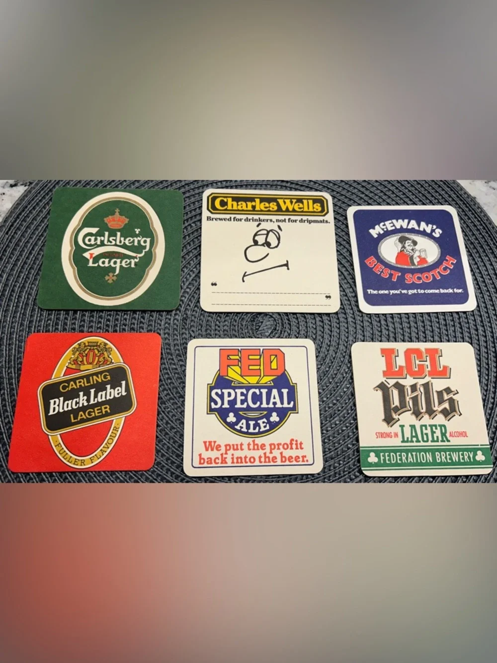 First Edition - Vintage British Pub Mats - 25 Count Coasters